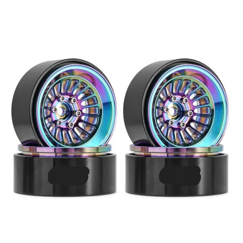 QPSJXN 1,3" Aluminium Beadlock Wheel Rim W1303 kompatibel mit 1/24 1/18 RC -Crawler -Autos im Skala(W1303CL) von QPSJXN