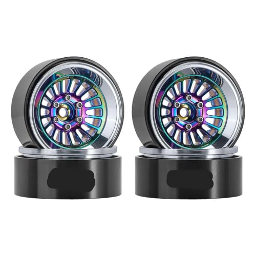 QPSJXN 1,3" Aluminium Beadlock Wheel Rim W1303 kompatibel mit 1/24 1/18 RC -Crawler -Autos im Skala(W1303RW) von QPSJXN