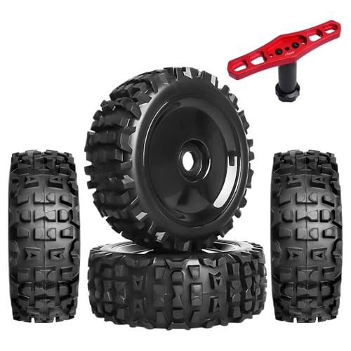 QPSJXN 1/8 RC Buggy Wheels Reifen 17mm Sechse von QPSJXN