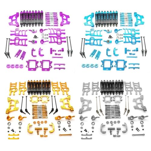QPSJXN 1 10 RC -Getriebe -Upgrade -Set kompatibel mit 94108 94111 Off -Straßenauto -DIY -Teile für RC -Fahrzeugmodifikation(Silver) von QPSJXN