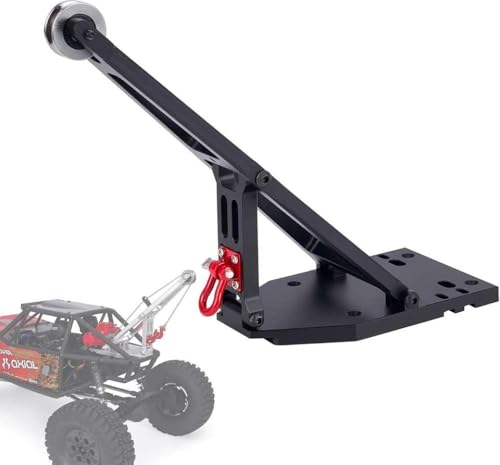 QPSJXN 1 10 Skala Aluminium Crane Arm kompatibel mit 1 9 UTB Trail Buggy RC Crawler Black Upgrade -Teile für Schlepptau -Build -Updates(Black) von QPSJXN