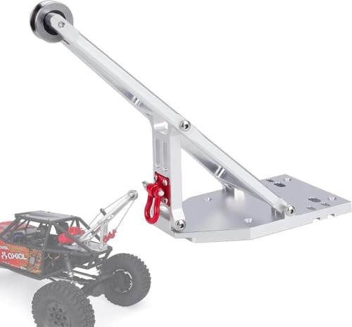 QPSJXN 1 10 Skala Aluminium Crane Arm kompatibel mit 1 9 UTB Trail Buggy RC Crawler Black Upgrade -Teile für Schlepptau -Build -Updates(Sliver) von QPSJXN