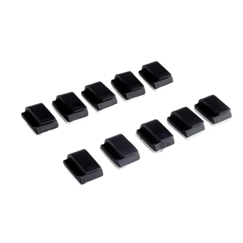 QPSJXN 10 pcs Schwarze Krawatten mit 3M -Kleber -Unterstützung für RC Crawler Car Boat Drohne und andere Fernbedienungsmodelle von QPSJXN