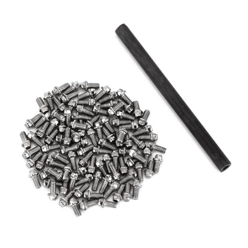QPSJXN 100pcs M1 4 Edelstahlschrauben Skalierungs -Hardware passt 1 0 Zoll Rad RIMMS kompatibel von QPSJXN