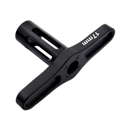 QPSJXN 1pcs 17mm Sockelschlüssel -Metall -Werkzeug für die Sechskantmutterentfernung kompatibel mit 1 8 -Skala -RC -Autos und Anderen Modellfahrzeugen(B) von QPSJXN