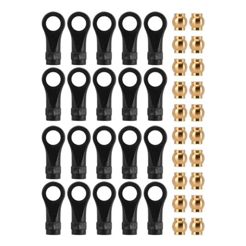 QPSJXN 20pcs Kunststoffstangenenden mit Messingverbindungsbällen kompatibel mit 1 18 -Skala -RC -Crawler -Upgrade -Teilen für Crawler QPSJXN 20pcs Kunststoffstangenenden mit Messingverbindungsbällen kompatibel mit 1 18 -Skala -RC -Crawler -Upgrade -Teilen für Crawler von QPSJXN