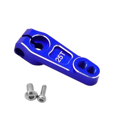QPSJXN 25T Metalllenker Servo Horn 7075-T651 für 1 10 Scale RC Crawler kompatibel mit verschiedenen Modellen(Blue) von QPSJXN