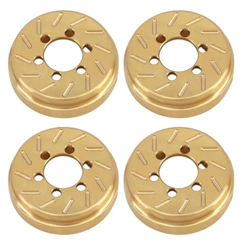 QPSJXN 2pcs Messing 63G Interne Gegengewicht kompatibel mit 1,9 2,2-Zoll-Rad Felgen für RC-Crawler-Autos wie 90046 TRX6 VS4-10 Modelle(4PCS) von QPSJXN