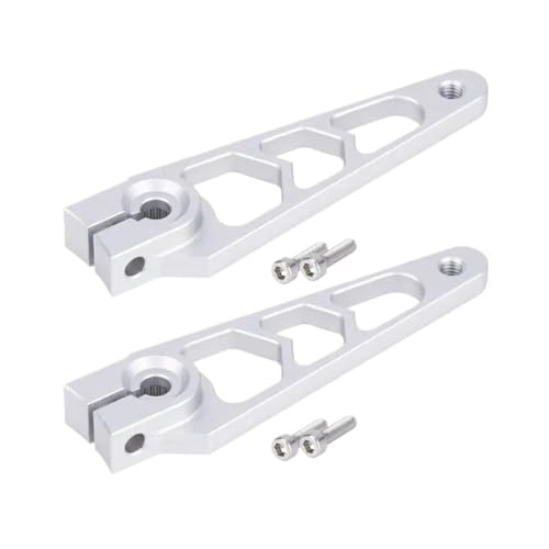QPSJXN 40mm 7075 Aluminium -Servoarm 25T kompatibel mit 1 10 -Skala -Buggy- und 2WD(2Pcs Silver) von QPSJXN