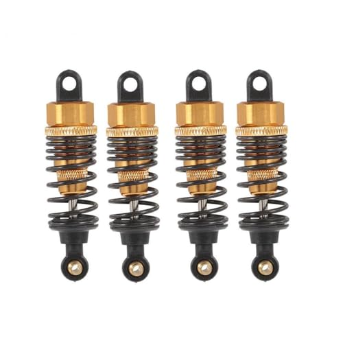 QPSJXN 4pcs 60 mm Metallschockdämpfer für 1 10 -Skala -RC -Autoteile kompatibel mit Drift Racing RC -Fahrzeugen(Gold 4pcs) von QPSJXN