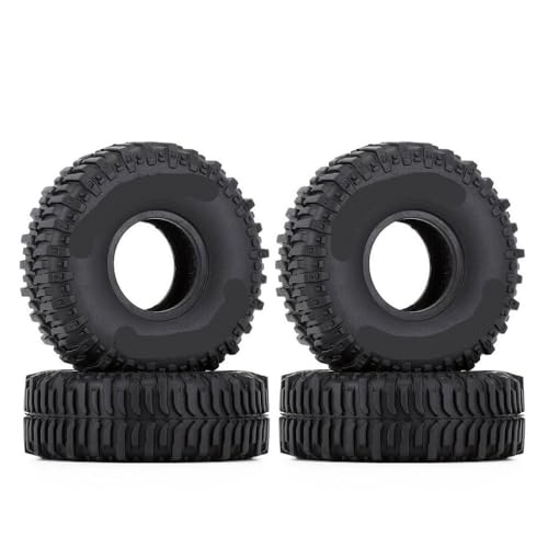 QPSJXN 4pcs 60x20 mm 1,0 Zoll Gummi -Schlammreifen für 1 24 -Skala RC Crawler Car Räder kompatibel mit SCX24 FMS Enduro24 Models T2430 von QPSJXN