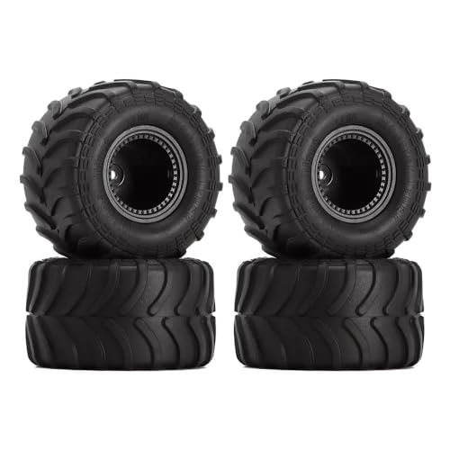 QPSJXN 4pcs 70x38mm Rad Randreifen eingestellt mit 1 24 -Skala -RC -Crawler -Autos wie SCX24 FMS AX24 -Modellen wie MT1012(Black MT1012) von QPSJXN