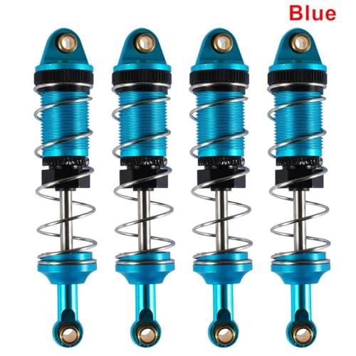QPSJXN 4pcs 74 mm Aluminiumhydraulikschockdämpfer RC -Auto -Upgrade -Teile, die mit 1 12 -Skalierungsmodellen MN128 MN86 G500 und ähnlichen RC -Fahrzeugen kompatibel sind(Bule) von QPSJXN