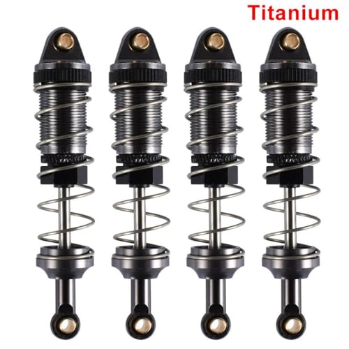 QPSJXN 4pcs 74 mm Aluminiumhydraulikschockdämpfer RC -Auto -Upgrade -Teile, die mit 1 12 -Skalierungsmodellen MN128 MN86 G500 und ähnlichen RC -Fahrzeugen kompatibel sind(Tatinium) von QPSJXN