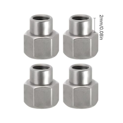 QPSJXN 4pcs M2 Lange Radmuttern 2 mm 3 mm 5 mm 5 mm für 1 24 Skala RC Crawler kompatibel mit SCX24 AX24(2MM) von QPSJXN