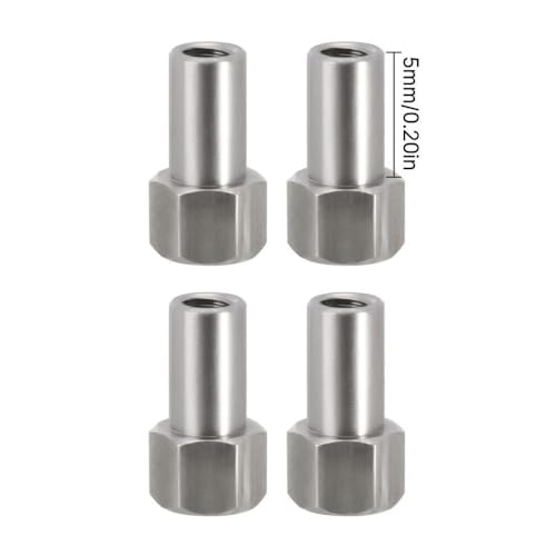 QPSJXN 4pcs M2 Lange Radmuttern 2 mm 3 mm 5 mm 5 mm für 1 24 Skala RC Crawler kompatibel mit SCX24 AX24(5MM) von QPSJXN