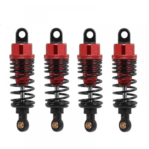 QPSJXN 4pcs Metallschockdämpfer Dämpfer kompatibel mit verschiedenen 1/10 RC -Autos, einschließlich TT01 TT02 TA05 TL01 TA03 MF01X M05 M06 Upgrade -Zubehör(Red) von QPSJXN
