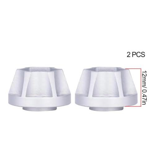 QPSJXN 6 9 12 15 18 21 mm Aluminiumrad -Helfer -Hub kompatibel mit 1 10 -Skala -RC -Crawler -Auto 1 9 und 2 2 Räder FIT Passe Fits Verschiedene RC -Modelle Offroad(2pcs 12mm Silver) von QPSJXN