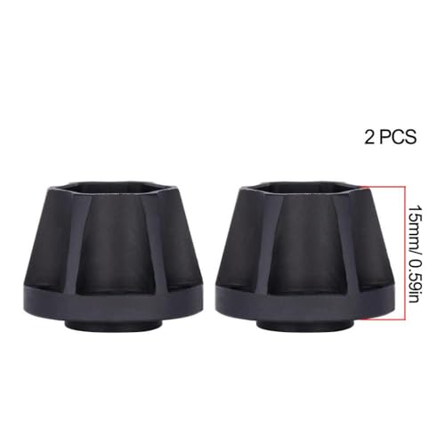 QPSJXN 6 9 12 15 18 21 mm Aluminiumrad -Helfer -Hub kompatibel mit 1 10 -Skala -RC -Crawler -Auto 1 9 und 2 2 Räder FIT Passe Fits Verschiedene RC -Modelle Offroad(2pcs 15mm Black) von QPSJXN