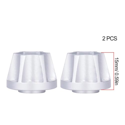 QPSJXN 6 9 12 15 18 21 mm Aluminiumrad -Helfer -Hub kompatibel mit 1 10 -Skala -RC -Crawler -Auto 1 9 und 2 2 Räder FIT Passe Fits Verschiedene RC -Modelle Offroad(2pcs 15mm Silver) von QPSJXN