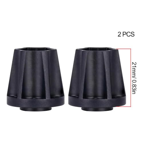 QPSJXN 6 9 12 15 18 21 mm Aluminiumrad -Helfer -Hub kompatibel mit 1 10 -Skala -RC -Crawler -Auto 1 9 und 2 2 Räder FIT Passe Fits Verschiedene RC -Modelle Offroad(2pcs 21mm Black) von QPSJXN