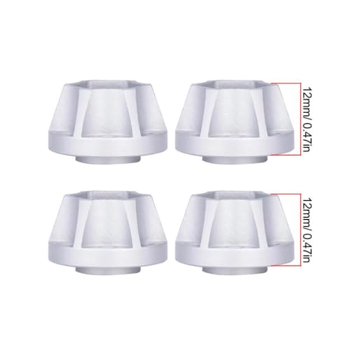 QPSJXN 6 9 12 15 18 21 mm Aluminiumrad -Helfer -Hub kompatibel mit 1 10 -Skala -RC -Crawler -Auto 1 9 und 2 2 Räder FIT Passe Fits Verschiedene RC -Modelle Offroad(4pcs 12mm Silver) von QPSJXN