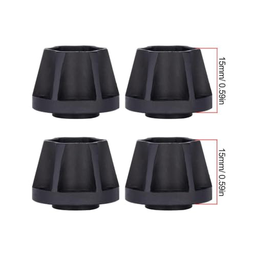 QPSJXN 6 9 12 15 18 21 mm Aluminiumrad -Helfer -Hub kompatibel mit 1 10 -Skala -RC -Crawler -Auto 1 9 und 2 2 Räder FIT Passe Fits Verschiedene RC -Modelle Offroad(4pcs 15mm Black) von QPSJXN