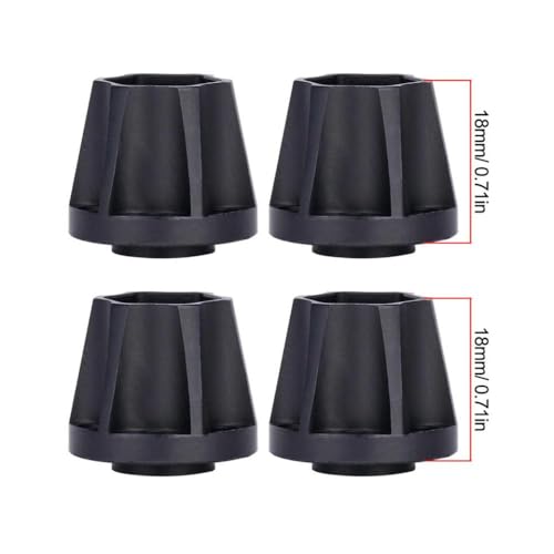 QPSJXN 6 9 12 15 18 21 mm Aluminiumrad -Helfer -Hub kompatibel mit 1 10 -Skala -RC -Crawler -Auto 1 9 und 2 2 Räder FIT Passe Fits Verschiedene RC -Modelle Offroad(4pcs 18mm Black) von QPSJXN