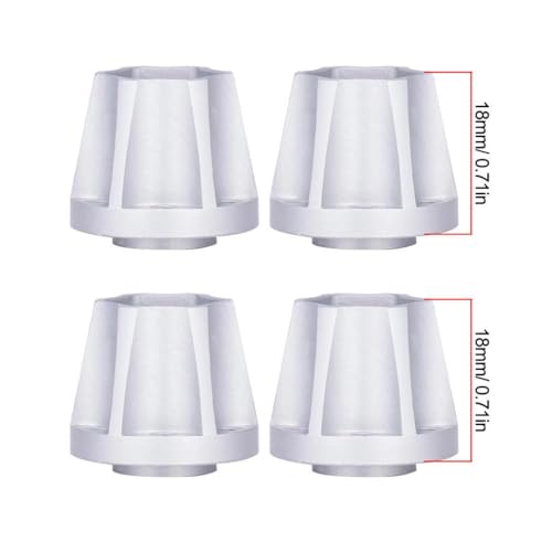 QPSJXN 6 9 12 15 18 21 mm Aluminiumrad -Helfer -Hub kompatibel mit 1 10 -Skala -RC -Crawler -Auto 1 9 und 2 2 Räder FIT Passe Fits Verschiedene RC -Modelle Offroad(4pcs 18mm Silver) von QPSJXN