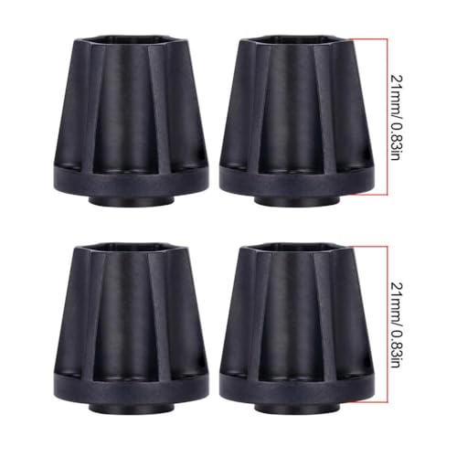 QPSJXN 6 9 12 15 18 21 mm Aluminiumrad -Helfer -Hub kompatibel mit 1 10 -Skala -RC -Crawler -Auto 1 9 und 2 2 Räder FIT Passe Fits Verschiedene RC -Modelle Offroad(4pcs 21mm Black) von QPSJXN