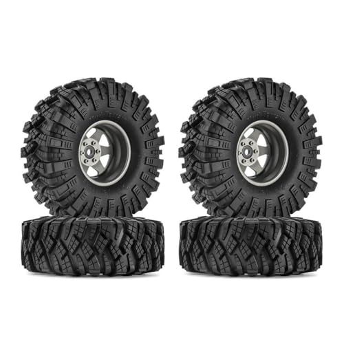 QPSJXN 8,9 mm Versatz 1,9 -Zoll -Perldlock -Räder mit S5 -Schlammreifen, die mit 1 10 -Skala -RC -Crawler -Fahrzeugen kompatibel sind(W1948GL-T1912-S5) von QPSJXN