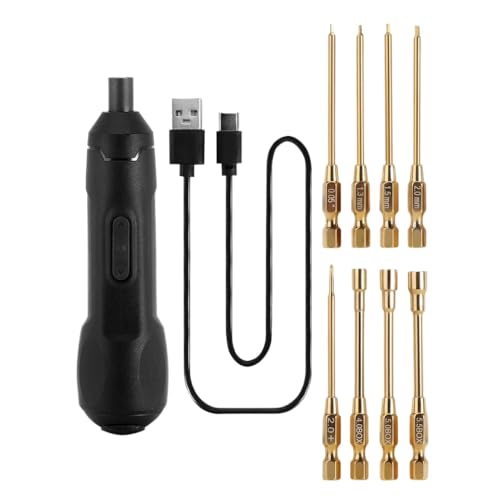 QPSJXN 8 -teilige kabellose elektrische Schraubendreher -Set kompatibel mit 1 18 und 1 24 RC -Crawler -Modellen im Maßstab(Screwdriver Bits Set) von QPSJXN