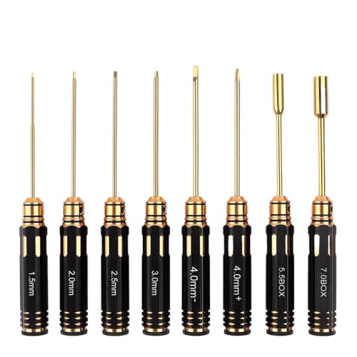 QPSJXN 8pcs Sechskantschraubendreher Set 1,5 2,0 2,5 3.0 4,0 5,5 7,0 mm Dreibermutschlüsselschmelzwerkzeugkompatibel mit RC -Modellautos und Crawlers QPSJXN 8pcs Sechskantschraubendreher Set 1,5 2,0 2,5 3.0 4,0 5,5 7,0 mm Dreibermutschlüsselschmelzwerkzeugkompatibel mit RC -Modellautos und Crawlers von QPSJXN