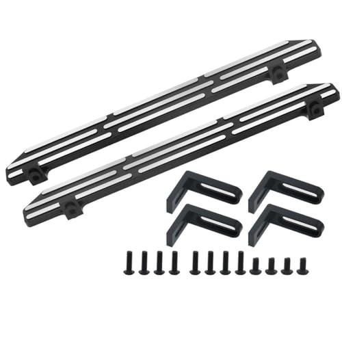 QPSJXN Aluminium -Pedal -Board -Upgrade -Teil für 1 10 -Skala RC Crawler Car kompatibel mit verschiedenen Modellen, einschließlich TRX 4(A-Black) von QPSJXN