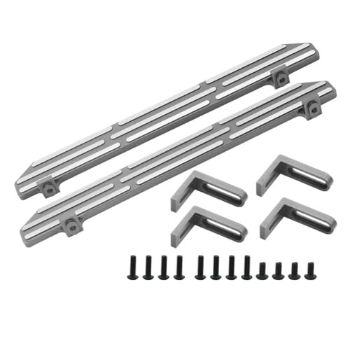 QPSJXN Aluminium -Pedal -Board -Upgrade -Teil für 1 10 -Skala RC Crawler Car kompatibel mit verschiedenen Modellen, einschließlich TRX 4(A-Gray) von QPSJXN
