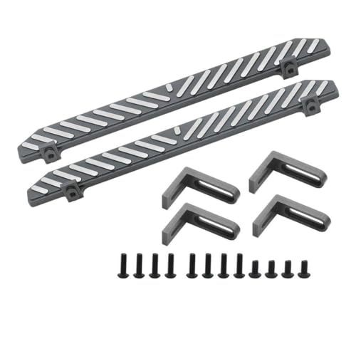 QPSJXN Aluminium -Pedal -Board -Upgrade -Teil für 1 10 -Skala RC Crawler Car kompatibel mit verschiedenen Modellen, einschließlich TRX 4(B-Gray) von QPSJXN