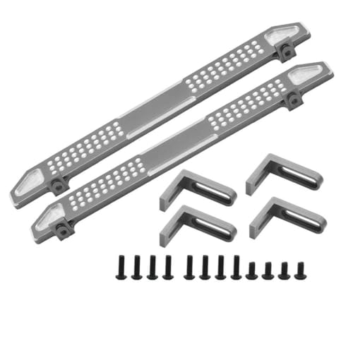 QPSJXN Aluminium -Pedal -Board -Upgrade -Teil für 1 10 -Skala RC Crawler Car kompatibel mit verschiedenen Modellen, einschließlich TRX 4(C-Gray) von QPSJXN