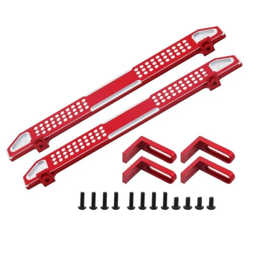 QPSJXN Aluminium -Pedal -Board -Upgrade -Teil für 1 10 -Skala RC Crawler Car kompatibel mit verschiedenen Modellen, einschließlich TRX 4(C-Red) von QPSJXN