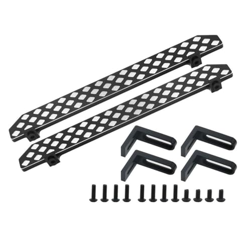 QPSJXN Aluminium -Pedal -Board -Upgrade -Teil für 1 10 -Skala RC Crawler Car kompatibel mit verschiedenen Modellen, einschließlich TRX 4(D-Black) von QPSJXN