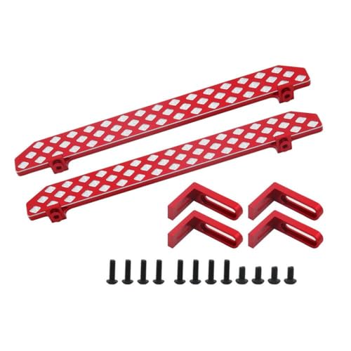 QPSJXN Aluminium -Pedal -Board -Upgrade -Teil für 1 10 -Skala RC Crawler Car kompatibel mit verschiedenen Modellen, einschließlich TRX 4(D-Red) von QPSJXN