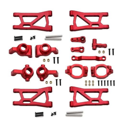 QPSJXN Aluminium -Upgrade -Komponenten für 1/16 RC -Autos, die mit Hobby SMAX -Modellen kompatibel sind(Red) von QPSJXN