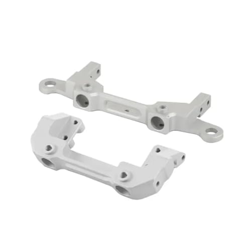 QPSJXN Aluminium vordere und hintere Stoßfänger und Servo -Halterung für 1/10 RC -Auto, die mit der III -Serie AXI03007 kompatibel ist(Silver) von QPSJXN
