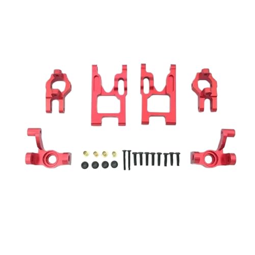 QPSJXN Basis C Lenkbecher vorne Schwung Arm Set kompatibel mit 1/12 RC-Autos Zubehör für 12428 FY-03 Q39 Upgrade-Teile(Red) von QPSJXN