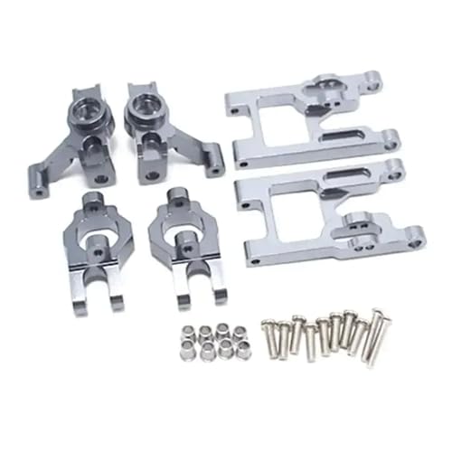 QPSJXN Basis C Lenkbecher vorne Schwung Arm Set kompatibel mit 1/12 RC-Autos Zubehör für 12428 FY-03 Q39 Upgrade-Teile(Silver) von QPSJXN