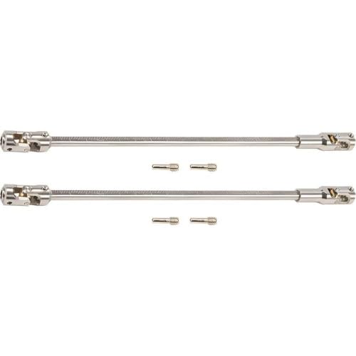 QPSJXN Cut-to-Länge Edelstahlantriebswelle 2pcs 68-229 mm kompatibel mit 1/10 RC-Element DIY Silber von QPSJXN