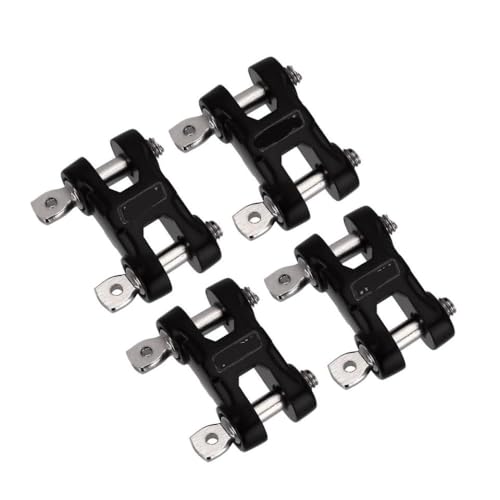 QPSJXN D Ring -Schlepphaken für 1 10 -Skala RC Crawler kompatibel mit 90046- und Gen8 -Models Metal Rock Stoßstange(4PCS Black) von QPSJXN