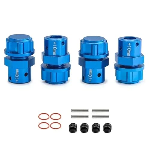 QPSJXN Metall 17 mm verlängertes Rad Hub -Hub -Adapter -Adapter kompatibel mit 6S 1/8 RC -Autos Ausgestoßener Verstöße unbegrenzter Mojave -Verbrechen mit 10 mm und 13 mm Optionen(Widen 13mm Blue) von QPSJXN