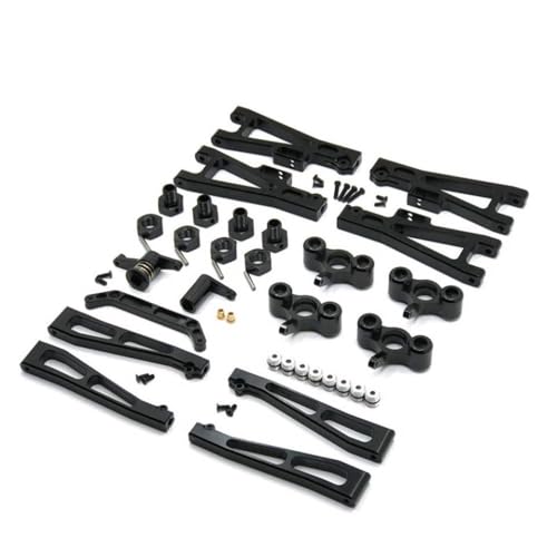 QPSJXN Metall Suspension ARM unterstützt Hub -Hub -Träger kompatibel mit J3 1/10 RC -Auto -Upgrade -Teilen für DIY -Enthusiasten(Black) von QPSJXN