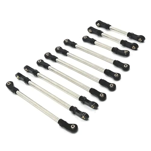 QPSJXN Metall -Zugstange für Verschiedene RC -Autos, die mit HB 1/10 R1001 R1002 R1003 kompatibel sind(Black) von QPSJXN