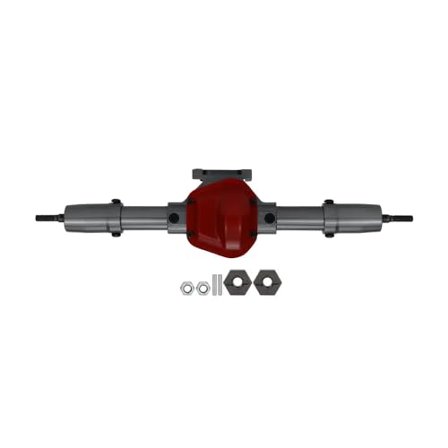 QPSJXN Metall vorne und Hinterachse mit Servobasis kompatibel mit 1/10 RC -Rock -Crawler -Teilen(R) von QPSJXN